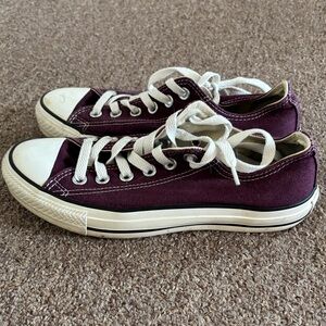 Converse Purple and White Sneakers